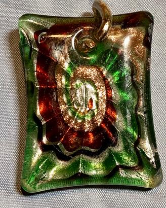 Ciondolo VETRO di MURANO. Colori e Sfumature Oro