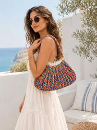 Borsa multicolor uncinetto 