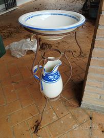 Set Lavabo Vintage in Ceramica di Montelupo I.M.A.