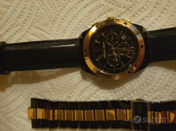 Michael Kors Cronografo Uomo Originale Nero/Oro 