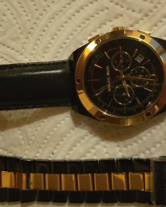 Michael Kors Cronografo Uomo Originale Nero/Oro 