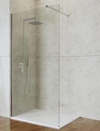 Box doccia Walk in 120 cm vetro anticalcare traspa