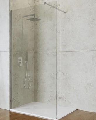 Box doccia Walk in 120 cm vetro anticalcare traspa