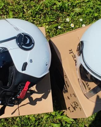 2 Caschi CABERG RIVIERA V4 WHITE (anche singoli)
