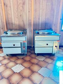 Bollitore professionale a gas in acciaio INOX