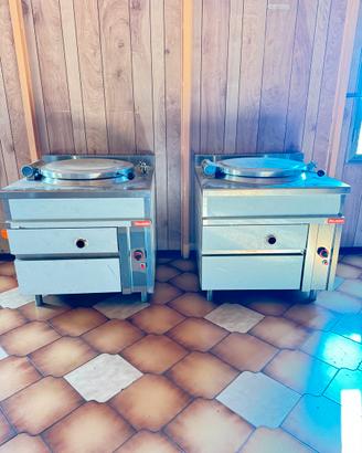 Bollitore professionale a gas in acciaio INOX