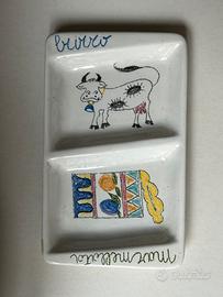 Piattino burro/marmellata anni 60 ceramica