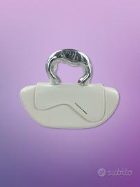 Borsetta Birkin Bag Bianca Richiudibile Argento