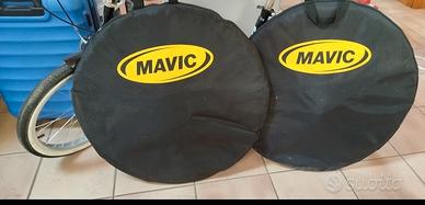 Coppia Sacche MAVIC + 2 Ruote Bici Corsa

