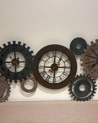 Orologio da parete con tre fusi orari