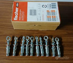 10 tasselli Fischer con occhiolo slm 8