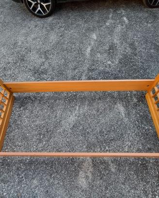 Struttura letto singolo in legno