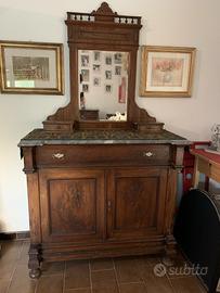 Mobile cassettiera in noce anni 20