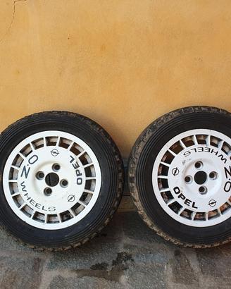 Cerchi OZ rally R14 4x100 originali auto epoca ray