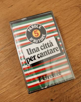 Audiocassetta Parole d'autore 5 città per cantare