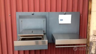 Barbecue CLAM Iseo inox + pietra – NUOVO mai usato