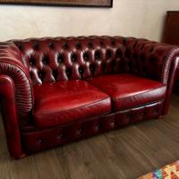 Divano Chesterfield 2 posti pelle