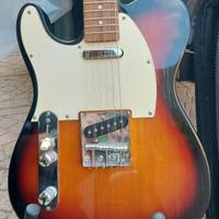 chitarra elettrica mancina con custodia