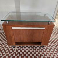 Mobile Tv legno vetro