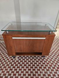 Mobile Tv legno vetro