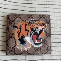 PORTAFOGLIO IN TESSUTO GG SUPREME CON STAMPA TIGRE