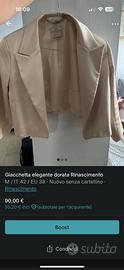 Giacca Rinascimento dorata per cerimonia