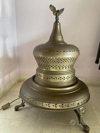 Grande lampada in ottone primi 1900