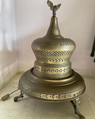Grande lampada in ottone primi 1900