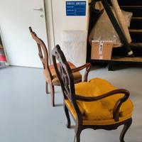 poltroncina e sedia antica