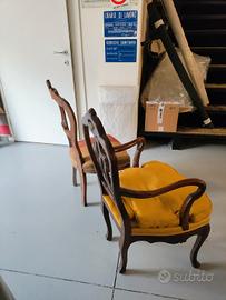 poltroncina e sedia antica