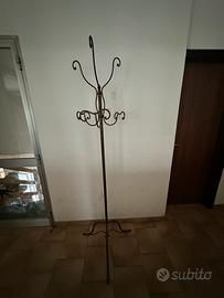 Appendi abiti antico in ferro battuto