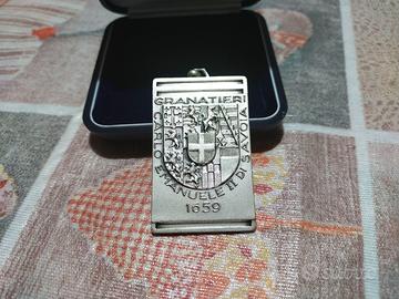 Medaglia d'argento con stemma araldico 3° Granater