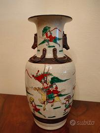 VASO ORIENTALE CINESE in ceramica dipinta/decorato