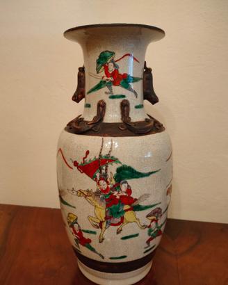 VASO ORIENTALE CINESE in ceramica dipinta/decorato
