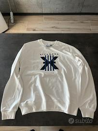 Felpa Richmond X Bianca con Logo Grafico Taglia XL