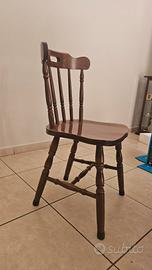 sedie saloon in legno 