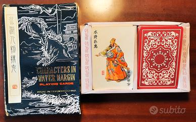 CARTE GIOCO CINA "CHARACTERS IN WATER MARGIN" 1950
