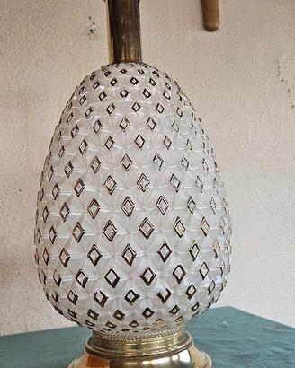 LAMPADA DA TAVOLO VINTAGE MURANO VETRO ANANAS