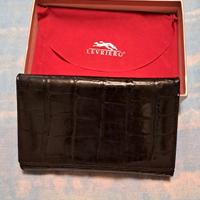 Portafoglio Levriero  in pelle nera