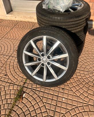 🔥 Cerchi VW Polo + gomme NUOVE 2024 – 215/45 R16 🔥