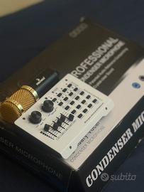 Professional Condenser Microphone with Sound Card