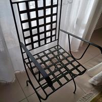 sedia in ferro battuto