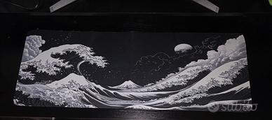 tappetino mouse bianco nero 80×30