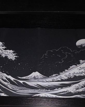 tappetino mouse bianco nero 80×30