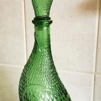 Decanter Anatra in vetro Empoli verde