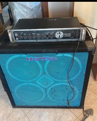 Testata SWR bass 350 + cassa hartke