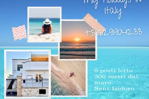 Casa vacanza mare sant Isidoro Salento 9 posti