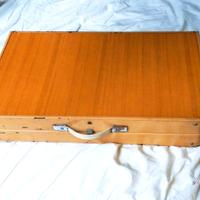 Valigetta tavolo pieghevole anni 70 acciaio Formic