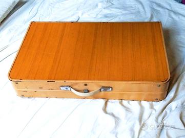 Valigetta tavolo pieghevole anni 70 acciaio Formic