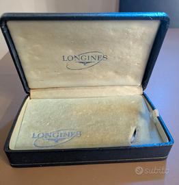 Longines Watch Box In Pelle blu super Vintage 